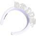 TQUXNGA Artificial Pearl Headband for Wedding Party Elegant Hairhoop for Bride Bridal Shower Bachelorettes Party Headwear Velvet mesh lace sty - Buy Online on GoSupps.com
