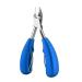 Nail Clippers Steel Trimmer Professional Cutter Feet Toenail Nipper Tool Set (Color : 1PC Blue)