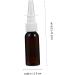 Lurrose 8pcs Round Shoulder Nasal Spray Bottles - Travel Size Toiletries Containers - Pump Sprayer - Brown 12.5X2.5cm - Buy Online on GoSupps.com