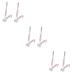 Zerodeko 2 Pairs Rabbit Earrings Bunny Earrings Cute Earrings for Women Earrings for Women Trendy Post Earrings for Women New Year Earrings for Women 2023 Apparel Alloy Girl Clothing As Shownx3pcs 4.8x1CMx3pcs
