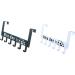 STOBAZA Coat Hook Over Door Clothes Hanger Rack Over Door Hanger Over Door Organizer Coat Rack Nail Hang Clothes Door Hook medium White - Buy Online on GoSupps.com