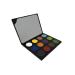 RCMA 12-Shade Color Makeup Pro Palette | Face Lip and Eye | Professional Makeup | white yellow pink tourquoise blue orange purple lime green black red brown and green | Long Lasting |1.09oz