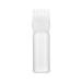 120ML Toothed Dry Shampoo Pot Hair Oil Applicator Bottle Hair Dye Perm Hairdressing with Scale Perm Hair Dye Bottle Squeeze Root Bottle Hair Dye Brush Bottle (White)