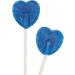30 Blue Heart Shaped Lollipops Blue Raspberry Flavoured Sweet Candy Lollies Ideal for Snack Cupboard Weddings Valentines Party Bag fillers