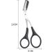 2 PCS Black Eyebrow Trimmer Scissors with Comb - Precision Eyebrow Shaping Tool for Unisex Adults - Buy Online on GoSupps.com