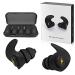 Noise Cancelling Ear Plugs, 6 Pairs Reusable Silicone Ear Plugs, Perfect for Sleep, Work, Study, Swimming, Concerts Noise Reduction, Comfortable Hearing Protection (Black)