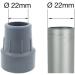 Phoenix Walking Sticks - Rubber Ferrule for Walking sticks (2 Pack) Type Z - Heavy Duty - (22mm Grey) 22mm - Grau - Buy Online on GoSupps.com