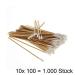 1000x 15cm Cotton Swabs | Kosmetex Cotton Buds with Wooden Sticks | Premium Quality for Personal Care - Buy Online on GoSupps.com