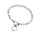 JYHY Stainless Steel P Chock Metal Chain Dog Necklace Collars Walking Training Pet Supplies for Small Medium Large Dogs Sliver 40cm 2.5mm*40cm Sliver