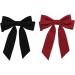 Red Velvet Hair Bow Clip - Large Satin Ribbon Barrette for Women - Party Hair Accessory (1 Count) - Buy Online on GoSupps.com