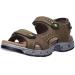 CAMEL CROWN Men's Leather Sandals Hiking Outdoor Water Beach Sports Mens Sandals for Summer with Open Toe Adjustable Straps 10 Coffee-k937