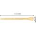 Zonewd Wax Sticks for Hair Removal | Round Edge Applicator for Beard Eyebrows Legs Arms & More - Buy Online on GoSupps.com