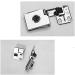 Door Hinge 2 PCS Hidden Furniture Hinge Glass Hinge Door Accessories Furniture Hardware Hinge Door Lock Accessories - Buy Online on GoSupps.com