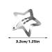 20PCS Silver Star Snap Hair Clips - Exquisite Pentagram Headdress Accessories for Girls - Buy Online on GoSupps.com