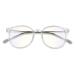 UpaClaire Anti Blue Light Glasses Women Transparent Frame White/Opulent Garden