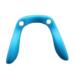Glasses with nasal pillow replacement-nose padding nose walking replacement-nose padding nose bridge made of metal blue silicone-glass nose pad replacement-screw-U-shaped plastic nose padding