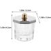 PATKAW Mini Dappen Dish for Nail Acrylic Powder Nail Dappen Dish Glass Nail Dish Cup Nail Liquid Holder Manicure Nail Cup with Metal Lid - Buy Online on GoSupps.com