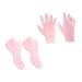 FOMIYES 1 Set Hydrating Sock Gloves Full Finger Gloves Cracked Heel Treatment Sock Heal Gloves Spa Gloves Socks Moisturizing Heel Sleeves Gel Soften Socks Peeled Leather Gloves XL