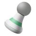 Goohochy 1stk Fascia Massage device Portable Massage Lying Portable massage device percussion-muscle massager muscle massager Tool Small hand massage device Mini 11.5x7.5cm green