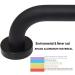 2 Pack 16Inch Shower Grab Bar Steel Bathroom Grab Bar Handle Bathroom Shower (1.25inch Diameter) Black C - Buy Online on GoSupps.com