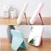 Coobbar Foldable Desktop Makeup Mirror - Portable Princess Square Mirror for Women (Pink) - Buy Online on GoSupps.com
