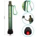 Mini Portable Outdoor Water Filter - 2000L Capacity 99.99% Bacteria Removal for Camping Hiking Trekking and Travel - Emergency Water Preparation - Green 1 Pack - Buy Online on GoSupps.com