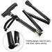 Walking Stick Walkers for seniors Walking Stick Aluminum Alloy Folding Cane Crutch with Light for Elderly Climbing rollator walkerity Aid Run forward - Buy Online on GoSupps.com