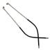 DookAa Eyeglass Temples Eyeglass Temples Eyeglass Temples 1 Pair Vintage Eyeglass Metal Frame Temples Reading Glasses Replacement Temples Silver