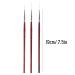 Nail Art Liner Brush Set - 3Pcs Painting, Drawing, and Line Detailing Brushes for DIY Manicure - Nail Art Pen and Dotting Tools Included - Buy Online on GoSupps.com