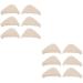 NOLITOY 12 Pairs Half Size Padded Toe Plug Ball of Foot Pad Silicone Gel Shoe Head Pad Toe Filler for High Heels Thicken Insoles Forefoot Pad High Elastic Sponge Universal Men and Women