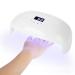 78W UV LED lamp for gel nails nail lamp with automatic sensor and fan dual light nail dryer for home and salons Eu