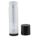 BESTYASH 20 Pi ces Tubes Vides Plastique Transparent pour et Contenants Rechargeables Noir Transparent