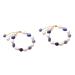 CALLARON 2pcs Rhinestone Bracelets Jade Bracelet Crystal Bangle Trendy Jewelry Fashion Jewelry Diamond Bracelet for Charms Charm Bracelet Pearl Jewelry Pearl Bracelet Rhinestones Decorate 19X1cmx2pcs Bluex2pcs