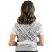 MOBY Grey Classic Baby Wrap Carrier | Made from 100% Cotton | Breathable & Stretchy | One Size Fits All | For Newborn to Toddler up to 33lbs | Unisex - Buy Online on GoSupps.com