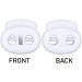 Mandala Crafts Cord Lock Fastener for Drawstrings & Shoelaces - 20 PCs White 0.85 Inch - Buy Online on GoSupps.com