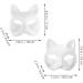 Buy Cabilock 10 Pack Cat Masks - White Paper Fox Half-Face Masks for DIY Cosplay Costume Props - International Shipping Available - Buy Online on GoSupps.com