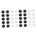 Doitool 24 pairs of glasses anti-slip-up sports glasses circular glasses clear frame glasses leg cover glasses hook glasses anti-slip handle silicail glass holder