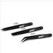 Professional Tweezers Set - SLANT & POINT Precision Ingrown Hair Tweezers for Men & Women | 3-Piece Kit for Face Hair Watch Fixation & Electronics - Buy Online on GoSupps.com