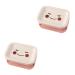 Ciieeo Travel Soap Case 2 Pcs Double Layer Soap Dish Bathroom Case Draining Double Layers Soap Holder Plastic Soap Dish Holder Soap Pp Container Pink No Punching