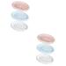 Ciieeo 6 Pcs Bathroom Soap Drainer Kitchen Soap Holder Soap Draining Holder Hollow-out Soap Container Travel Container Lemon Cocktail Straws Soap Draining Dish Soap Dish Hollow Out