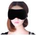 Ultra-Soft Velvet Sleep Mask & Blindfold for Comfortable Travel, Shift Work, and Meditation - Black - Buy Online on GoSupps.com