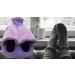 Heated Foot Warmer Hot Water Bottle Purple - Women's Foot Muff for Cold Feet Arthritis Pain Relief | Things2KeepUWarm - Buy Online on GoSupps.com
