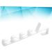 Alipis 3pcs 5 Door Rack Hooks Hat Hangerwhitel The Coat Over Holders Towel Multifunctional Plastic medium White - Buy Online on GoSupps.com