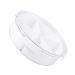 Alipis Dried Fruit Plate Lunchbox Vegetable Platter Kid Snack Serving Tray Candy Case Fruit Tray Household 26X7.5CM White