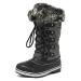DREAM PAIRS Women's Mid-Calf Waterproof Winter Snow Boots 9 River_1/Grey