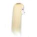 Women's 22 Long Straight Clip-In Synthetic Hair Extensions with Bangs - Thinning Hair Solution in 613# Golden Blonde - International Shipping - Buy Online on GoSupps.com