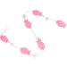 Yardenfun 1 Pc Decor Wedding Ornament Mini Beach Ornament Door Fish Hanging Ornament Pendant Curtain Wooden Pink 102X4.2CM - Buy Online on GoSupps.com