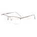 Eyekepper Quality Half Rim Metal Reading Glasses with Spring Hinge in Brown +1.25