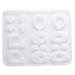 NUOBESTY 1pc Resin Epoxy Silicone Molds Silicone Necklace Jewelry Molds Epoxy Resin Accessories Cake Mold White 16.8x15.8cm