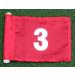 ShopTJB White Numbered 1-5 Solid Red 400D Pin Marker Flag for Golf & Putting Green - Buy Online on GoSupps.com